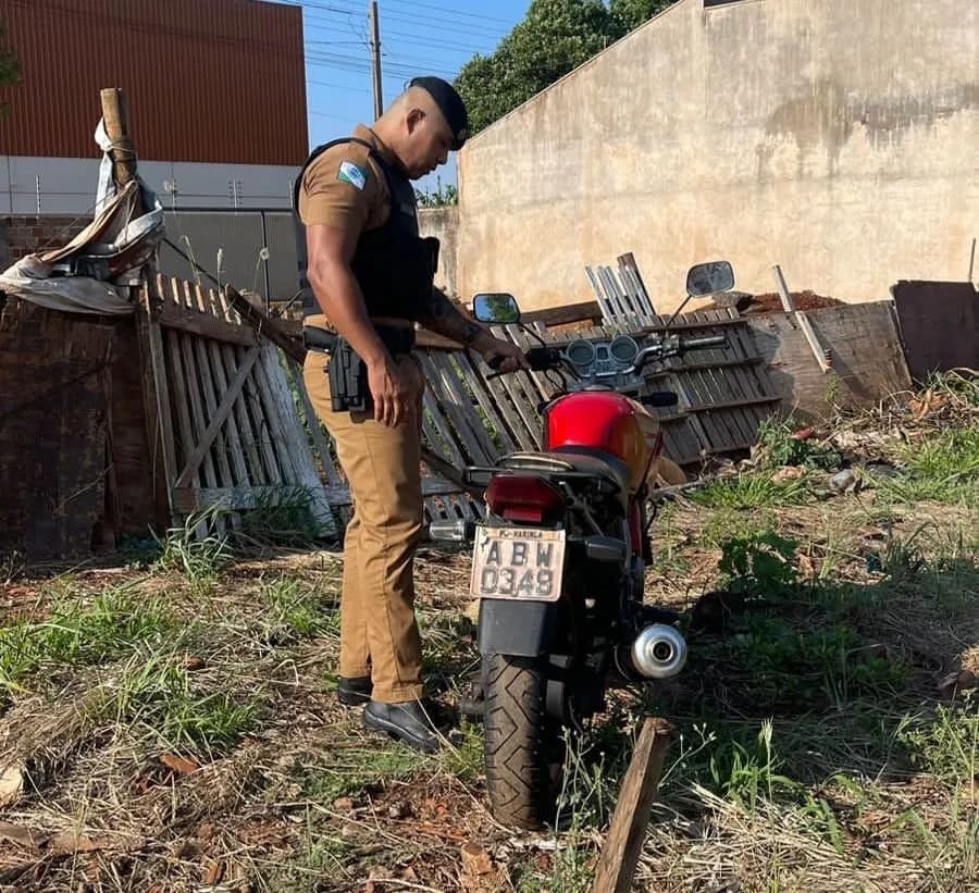 Moto furtada em Maringá é recuperada pela PM de Paiçandu