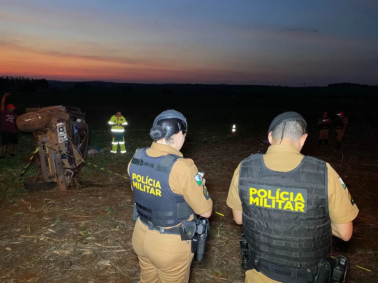 Identificado adolescente que morreu ontem em capotamento de veículo na PR-317 em Floresta. O carro tinha queixa de furto