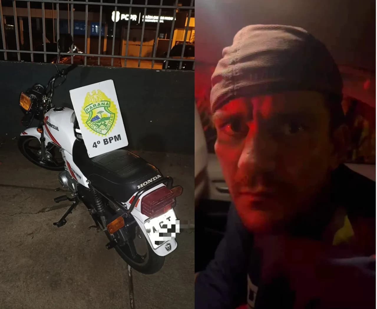Com ajuda de populares e da própria vítima, ladrão é preso e moto é recuperada em Paiçandu