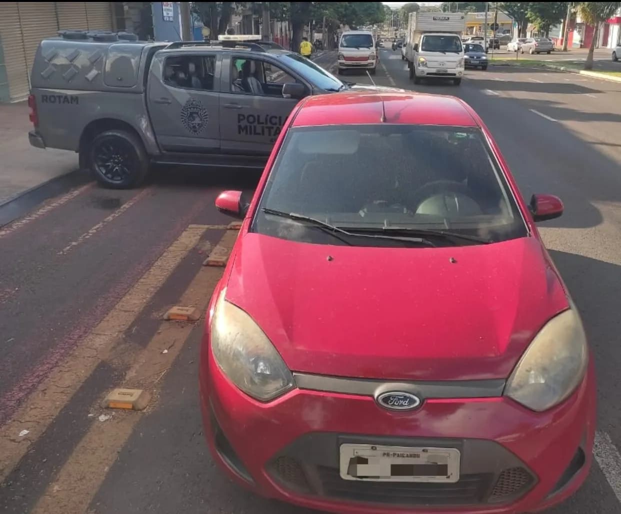 Veículo que foi utilizado em tentativa de homicídio em Paiçandu é localizado pela ROTAM em Maringá