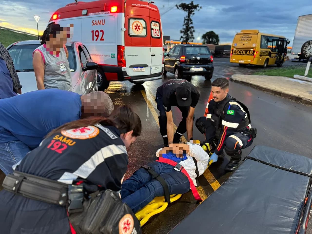 Idosa é atropelada em cruzamento perigoso em Paiçandu; motociclista fugiu do local