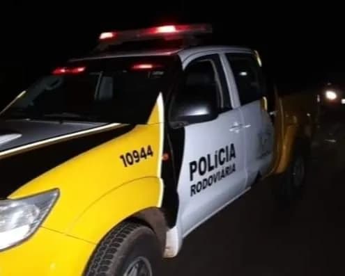 Motorista é feito refém e tem caminhão roubado na PR-323