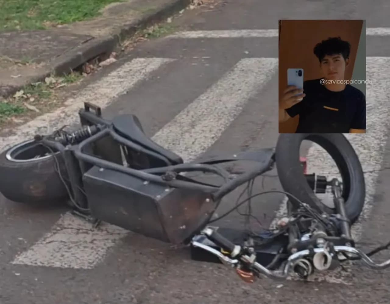 Morre no hospital jovem de 18 anos após grave acidente com moto elétrica em Maringá