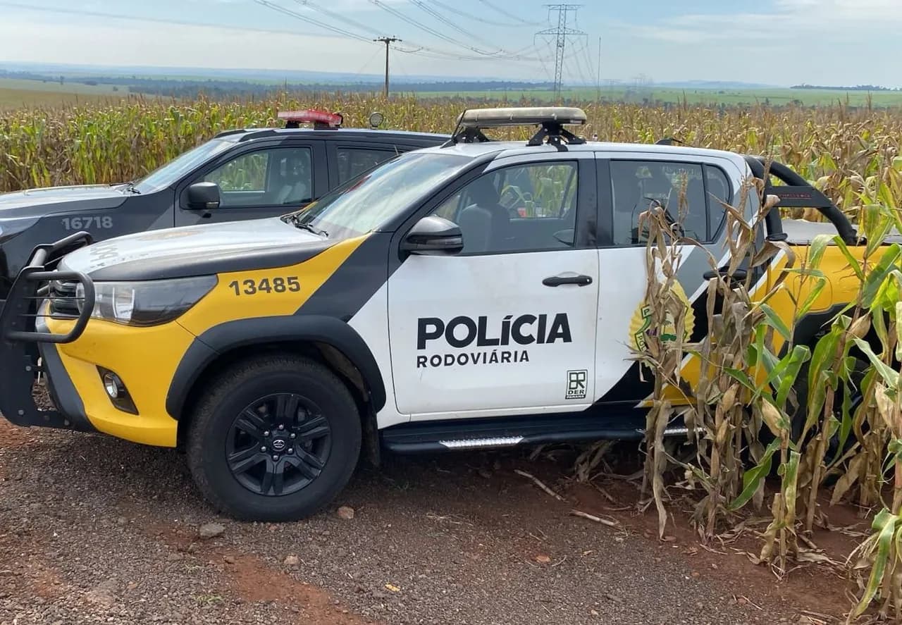 Perseguição iniciada na PR-323 termina em confronto com a Polícia Rodoviária Estadual e morte de suspeito; veículo estava carregado com drogas