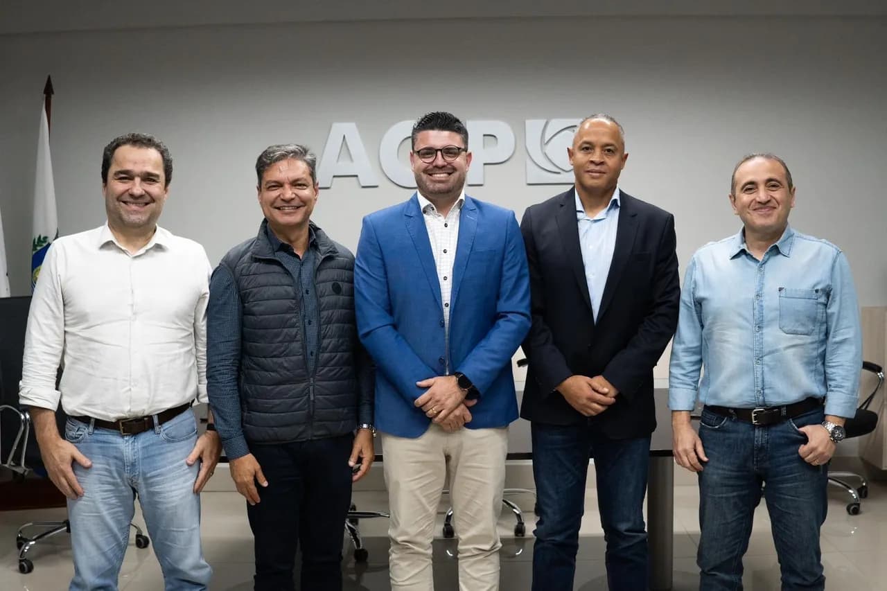 ACIP recebe visita institucional e reforça laços com ACIM, CACINOR e FACIAP.