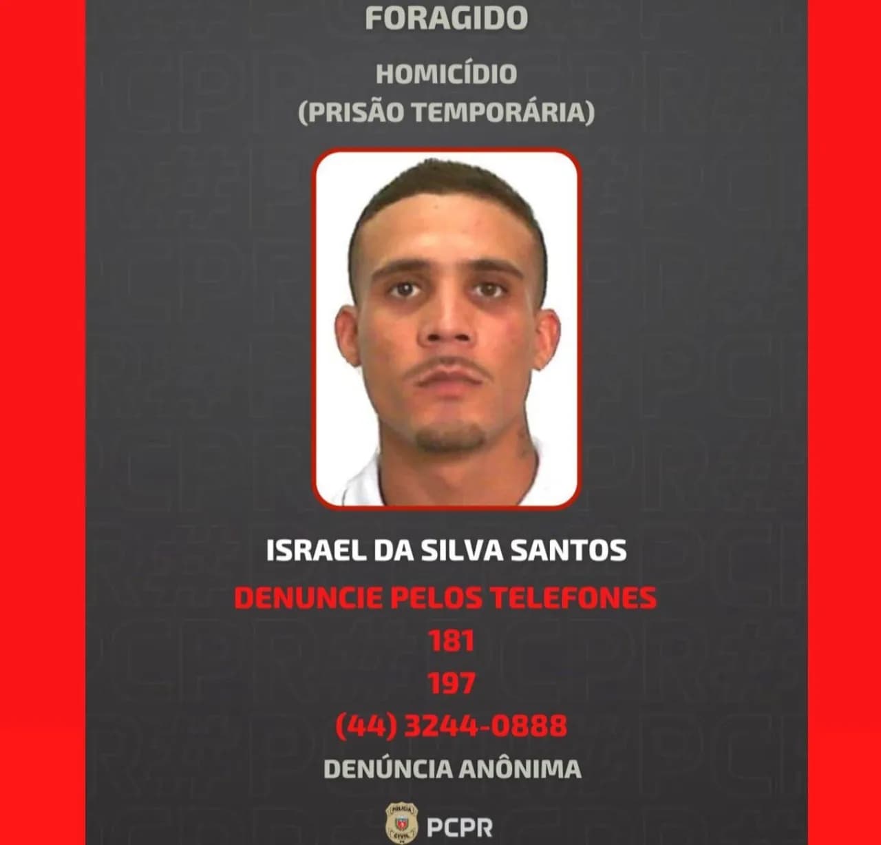 Envolvido em homicídio segue foragido após operação da Polícia Civil em Paiçandu