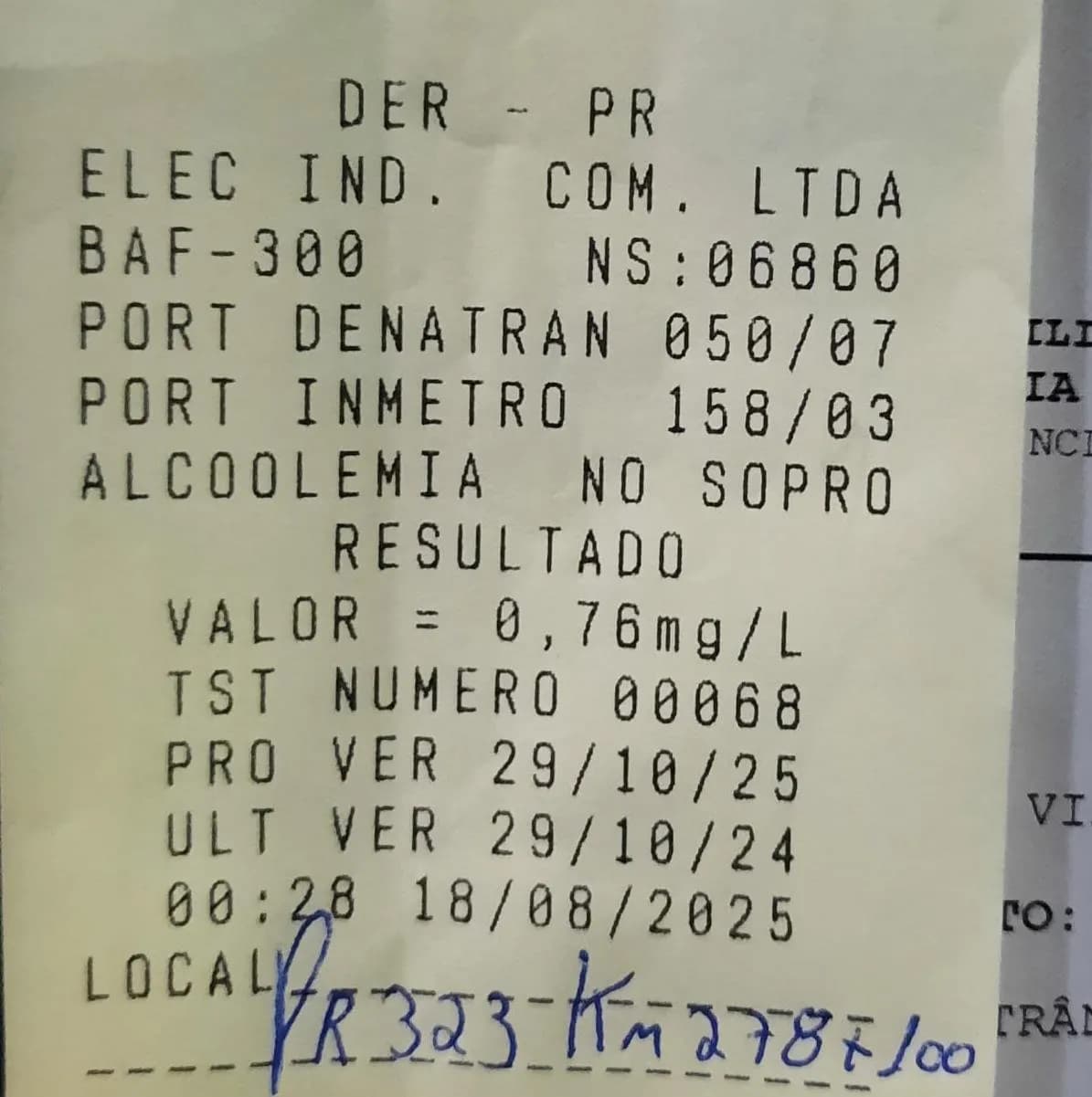 Jovem de 18 anos é flagrado conduzido moto, embriagado na PR-323