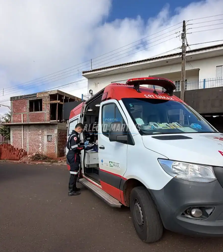 Trabalhador fica ferido após cair de sobrado durante serviço em Paiçandu