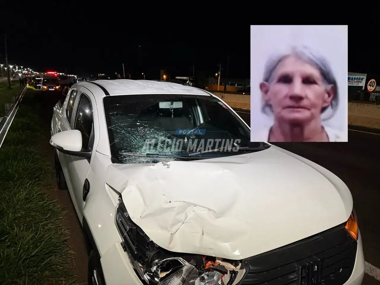 Idosa morre após ser atropelada na rodovia em Paiçandu