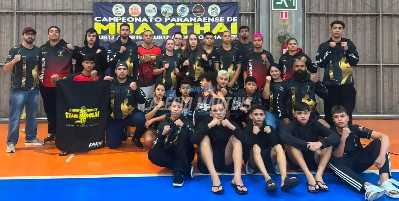 Atletas de Paiçandu conquistam 23 medalhas no Paranaense de Muay Thai