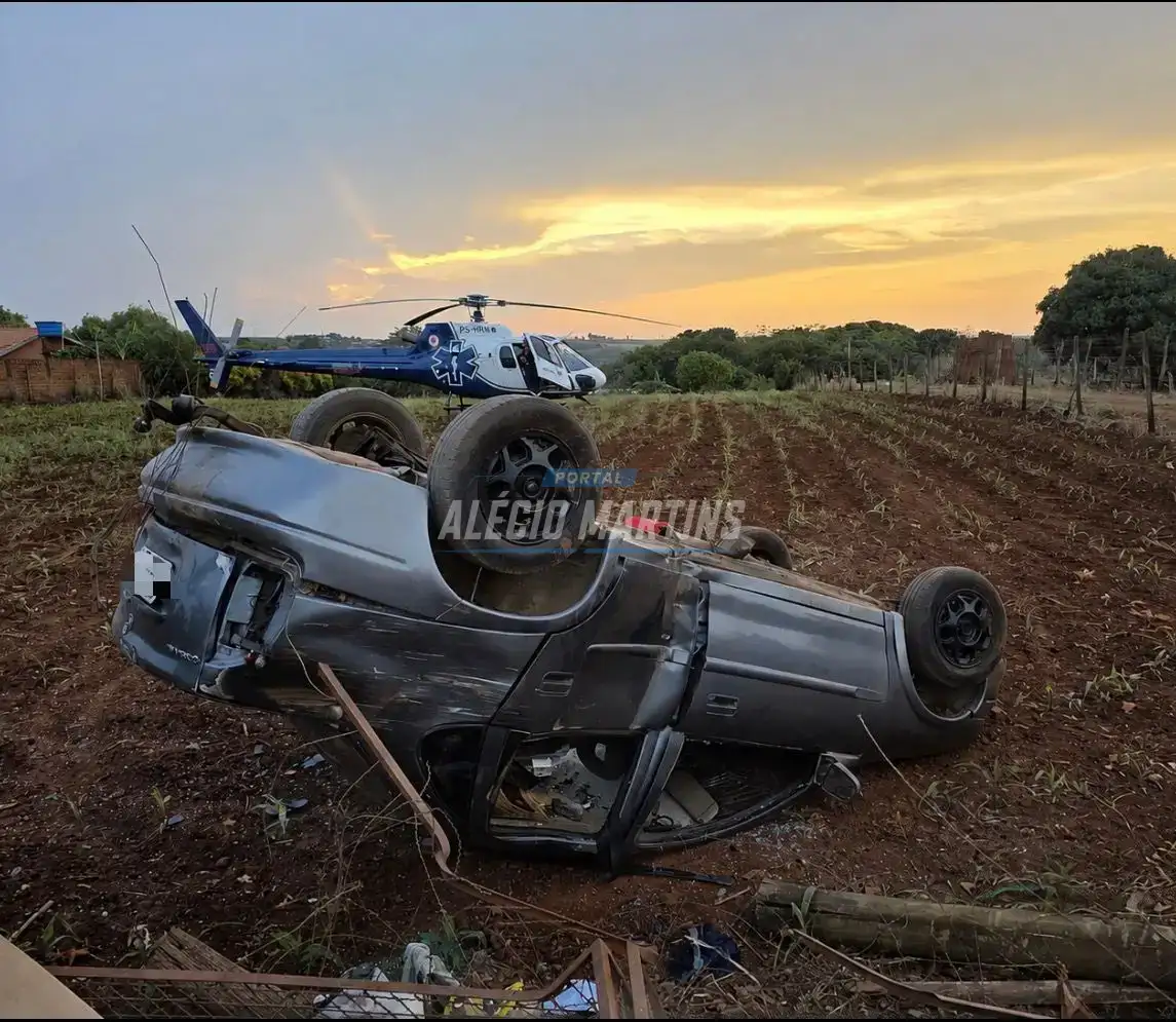Tragédia em Marialva - Criança morre após ser ejetada de veículo durante capotamento em estrada rural