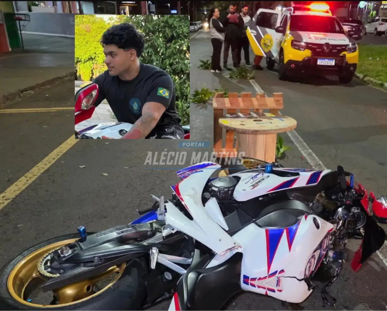 Motociclista morre em grave acidente na Avenida Alexandre Rasgulaeff, em Maringá