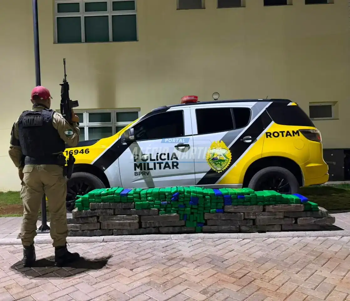 Mais de 300 quilos de maconha são apreendidos pela ROTAM após perseguição na PR-323