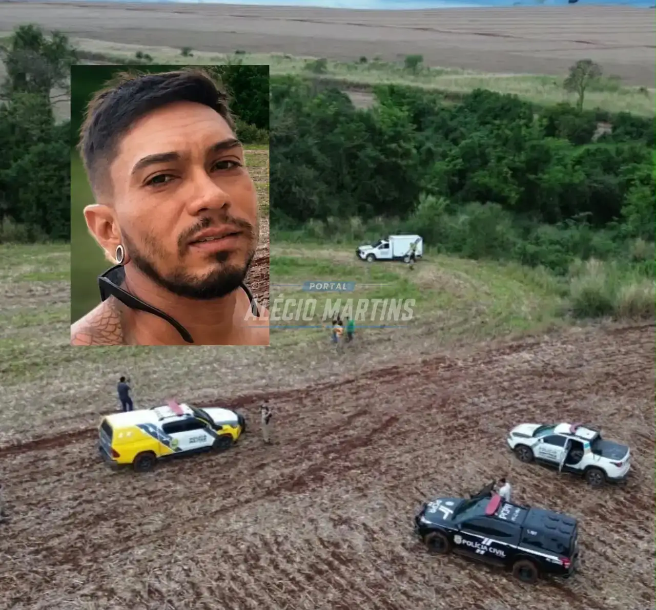 Tatuador que estava desaparecido é encontrado morto em fundo de vale em Sarandi