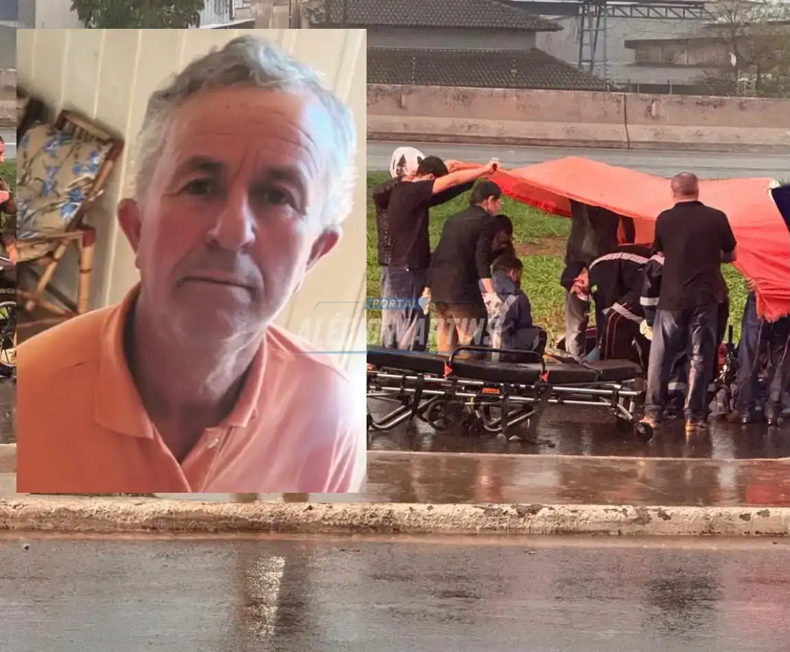 Morre no hospital motociclista que sofreu queda após enroscar em fios de telefonia soltos em Paiçandu