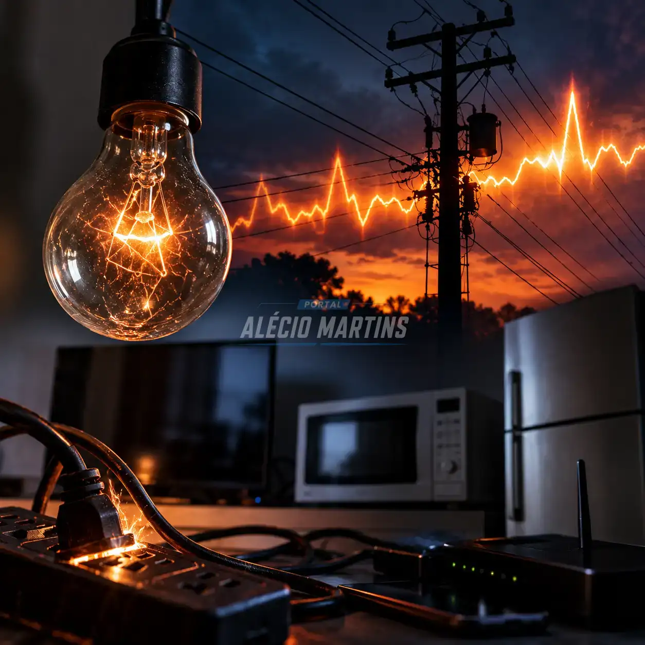 Moradores de Paiçandu reclamam de constantes quedas e oscilações de energia elétrica e cobram providências da Copel
