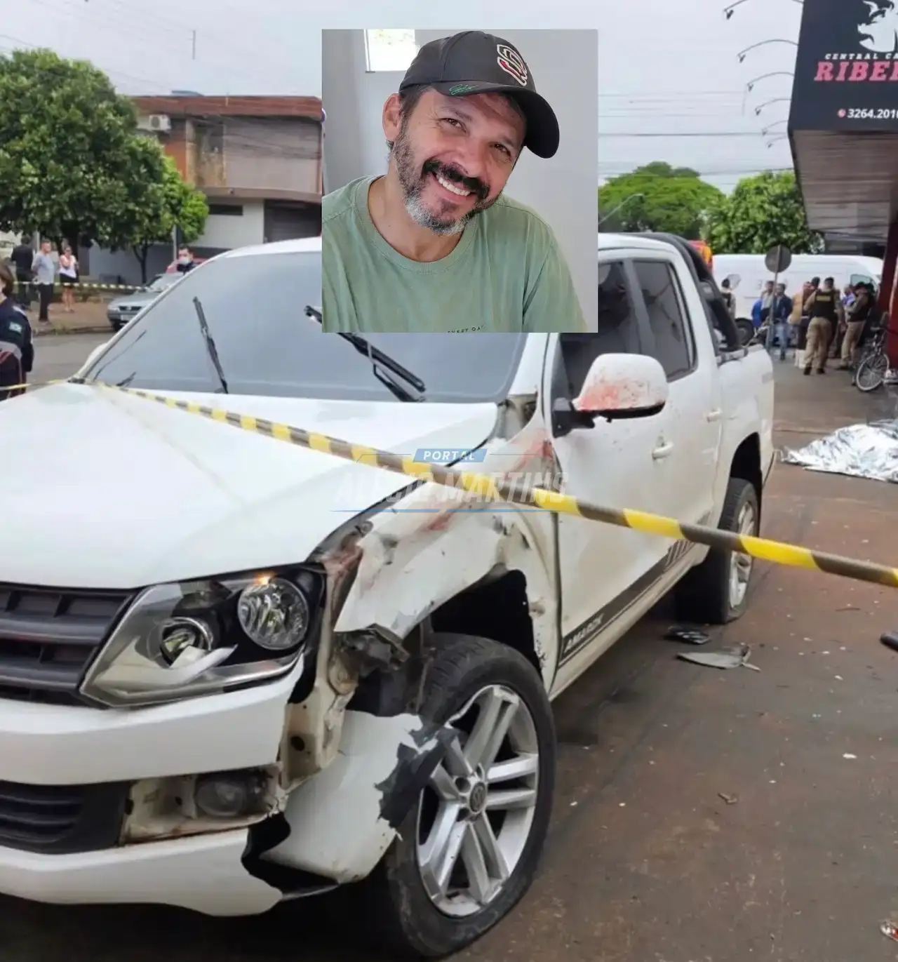 Açougueiro morre após ser atropelado por caminhonete na calçada em Sarandi - Motorista chegou fugir do local mais se apresentou na delegacia