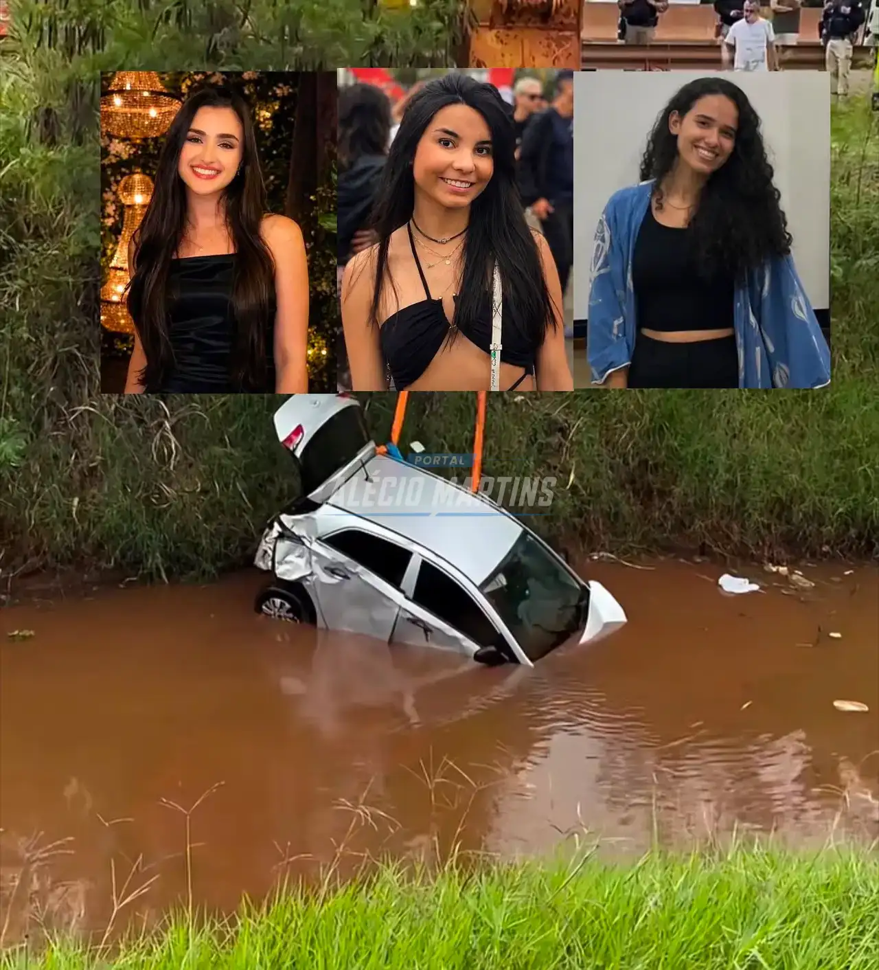 Jovens universitárias morrem após carro capotar e cair em escoamento de água na BR-376 em Mandaguaçu