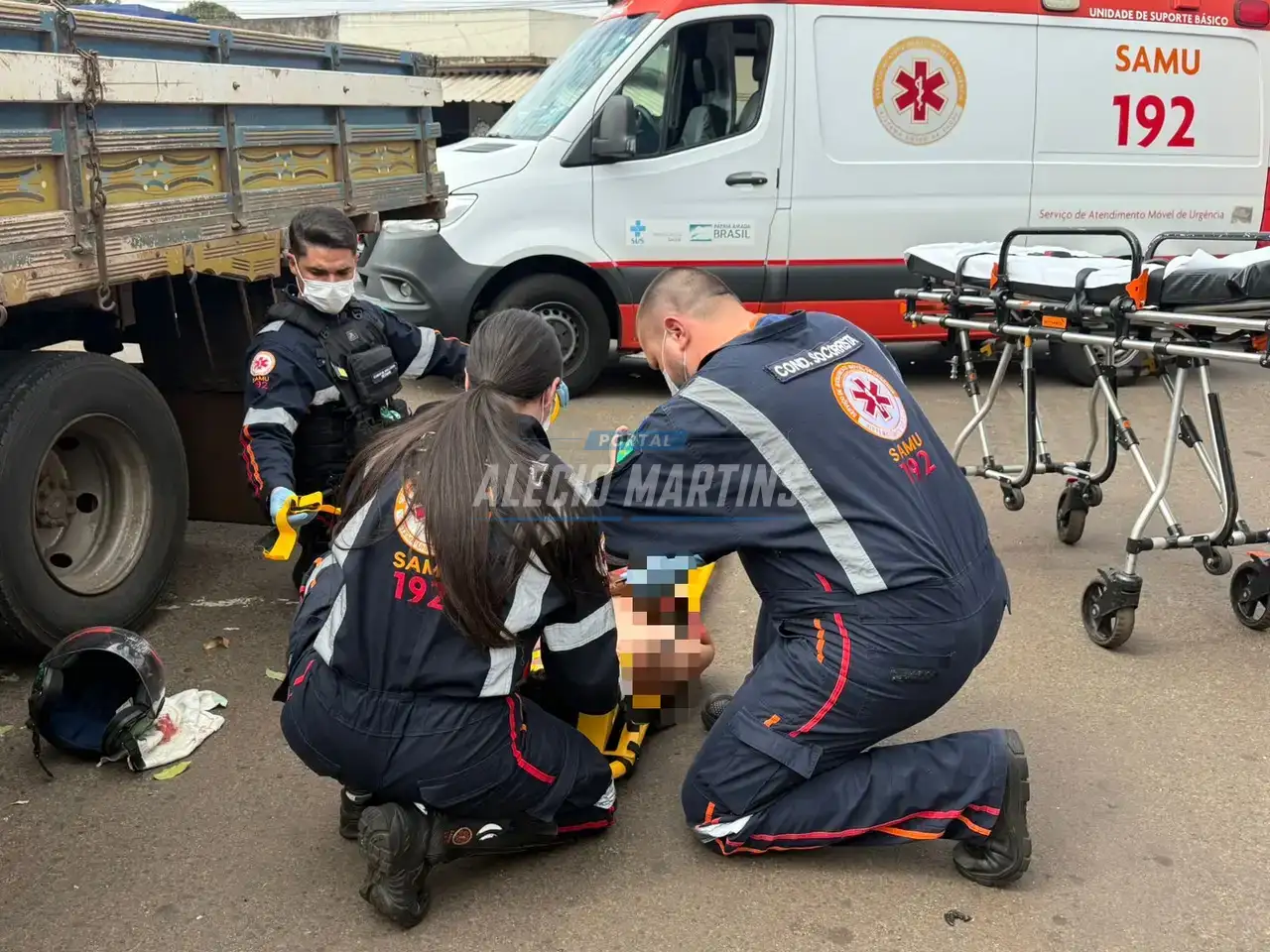 Motorista avança preferencial e atinge motociclista no centro de Paiçandu
