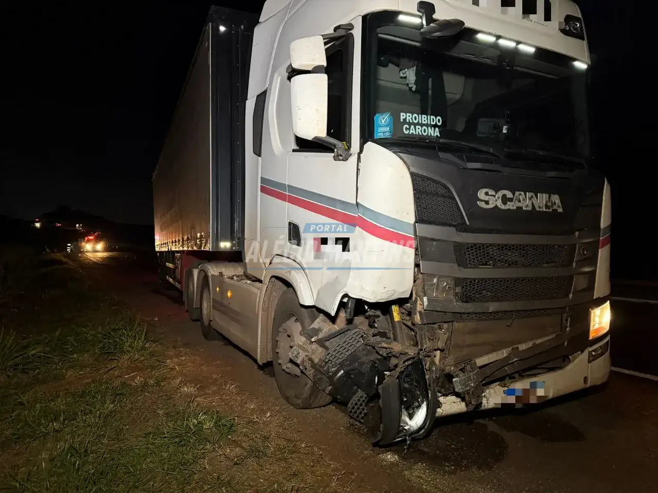 Motorista na contramão morre após colisão frontal com carreta na PR-323