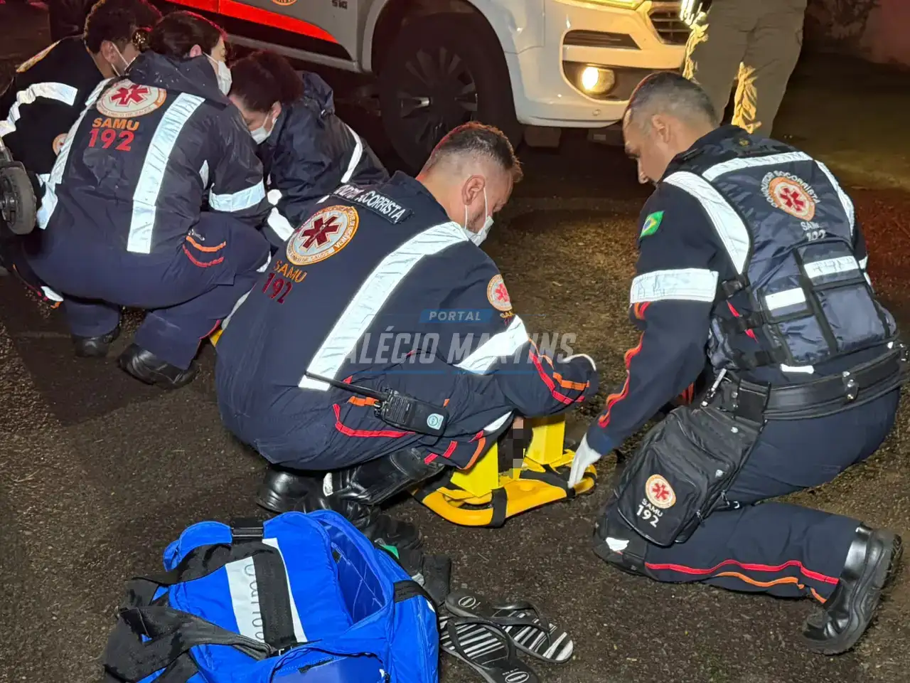 Homem é agredido durante briga em bar e socorrido pelo SAMU em Paiçandu