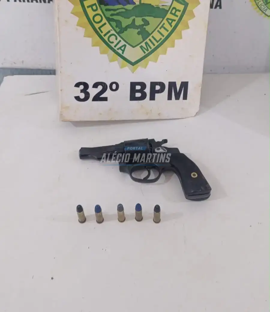 Homem armado é preso, e diz à PM que pretendia matar desafeto em Paiçandu