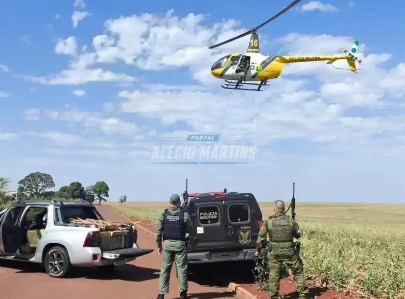 Menor é apreendido transportando 680 kg de maconha após perseguição policial no Paraná
