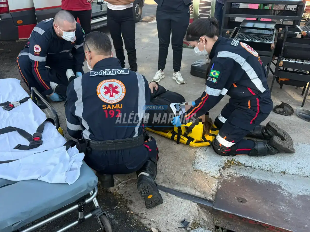 Motociclista fica ferido em colisão na marginal da PR-323, em Paiçandu