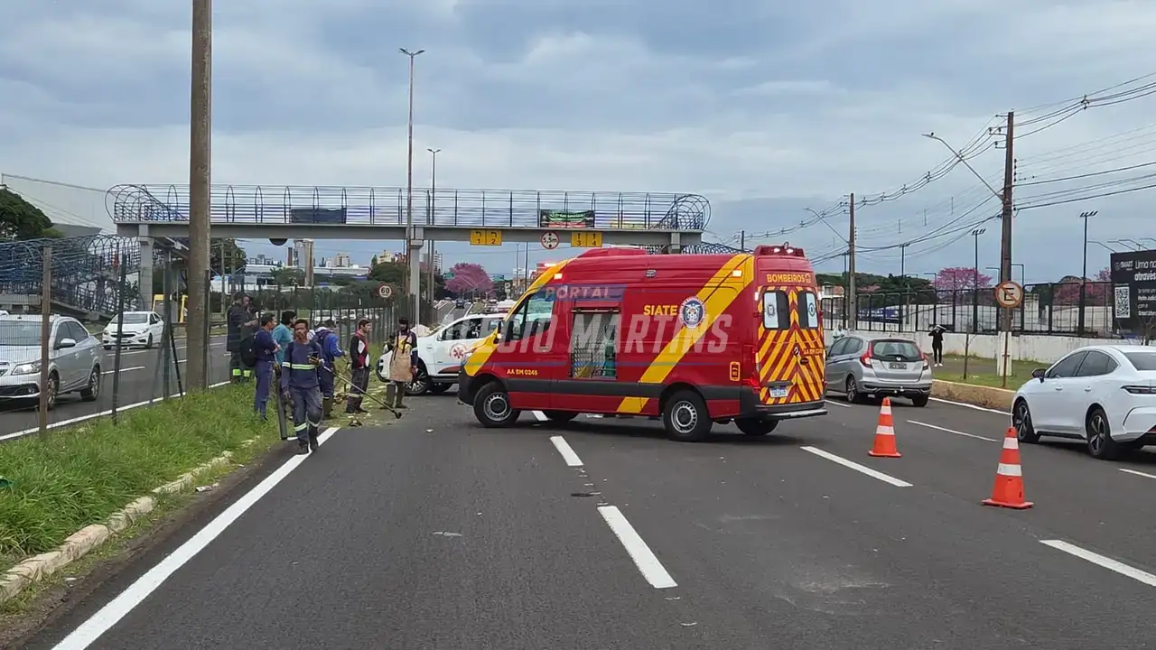 Trabalhador morre atropelado enquanto sinalizava serviço na Avenida Colombo, em Maringá