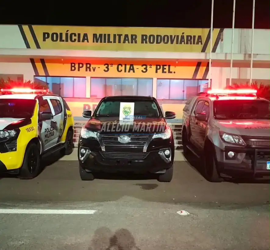 Jovem é preso com caminhonete furtada durante abordagem da Rotam na PR-323