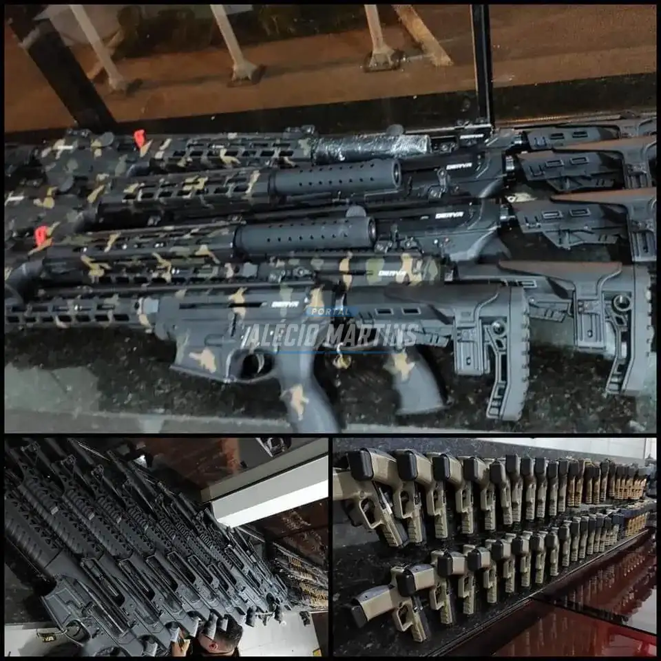 POLÍCIA RODOVIÁRIA E BPFRON FAZEM A MAIOR APREENSÃO DE ARMAS DO ESTADO NA PR-323
