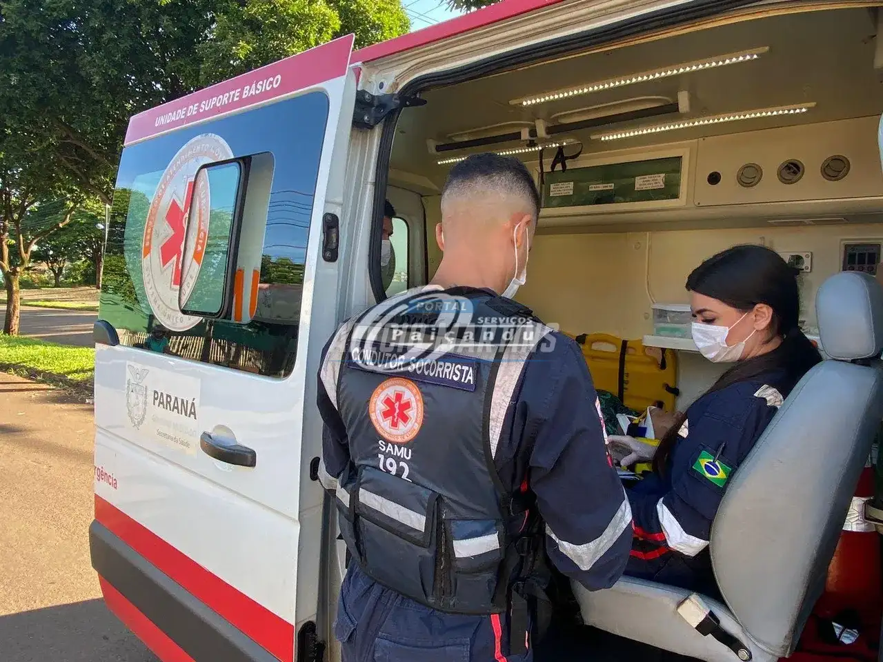 Queda de moto deixa idosa ferida em Paiçandu