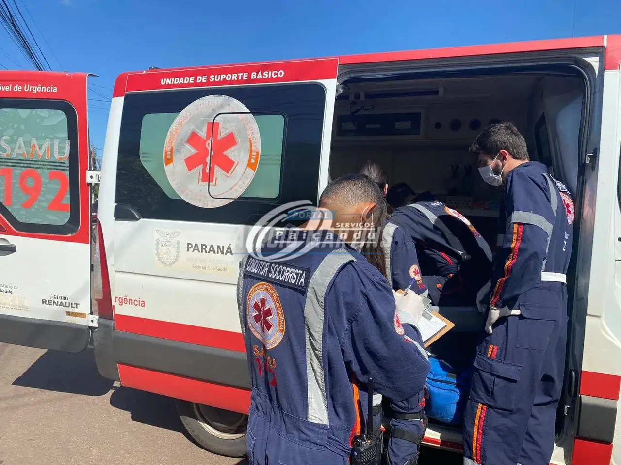 Acidente envolvendo ônibus da Cidade Verde deixa ciclista ferido no centro de Paiçandu