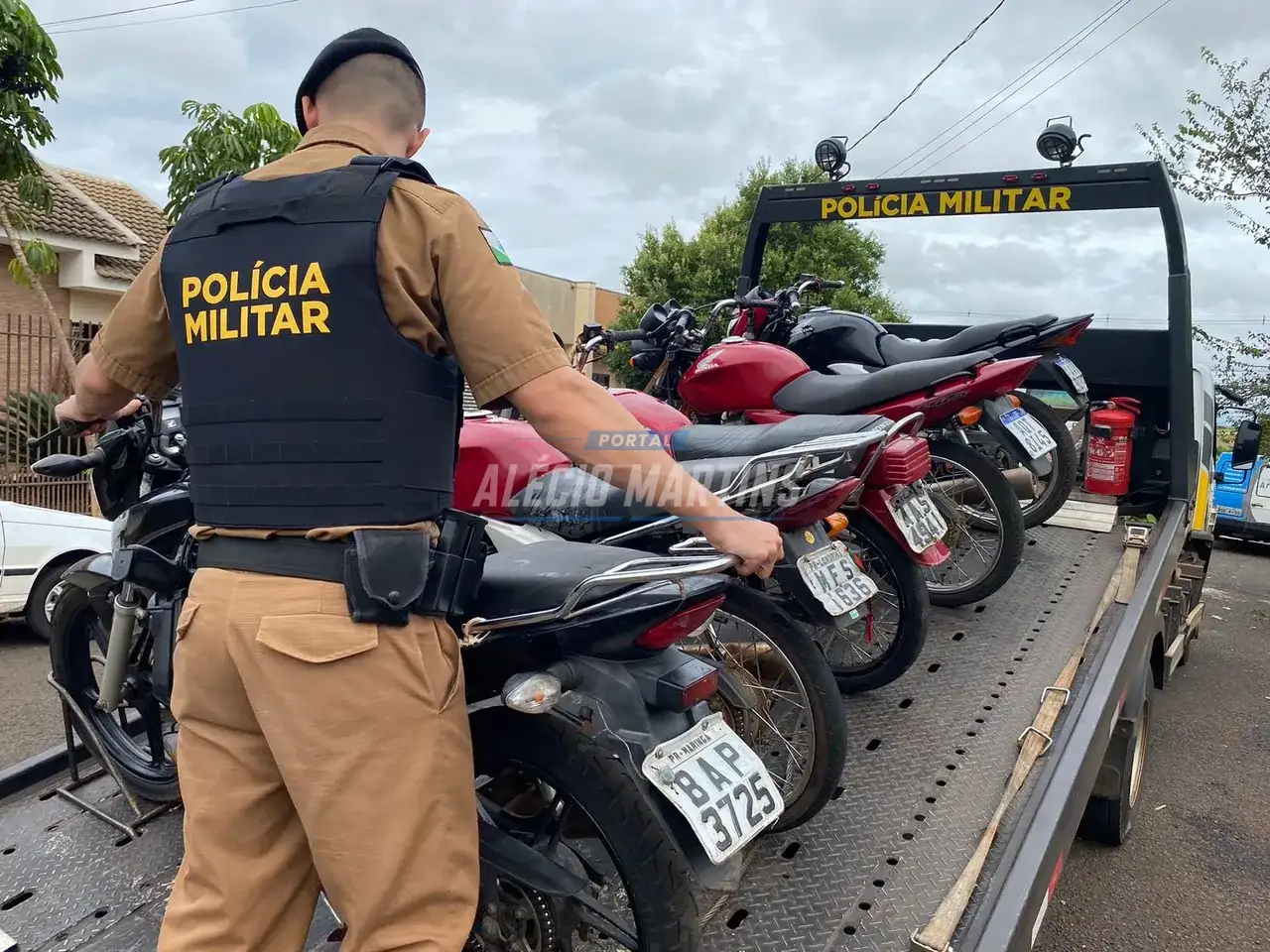 Motos furtadas do pátio do Detran são recuperadas pela PM de Paiçandu