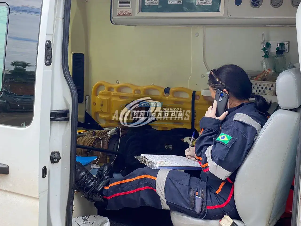 Ciclista apresentado sinais de embriaguez fica ferido ao avançar preferencial e provocar acidente no Jardim Pioneiro