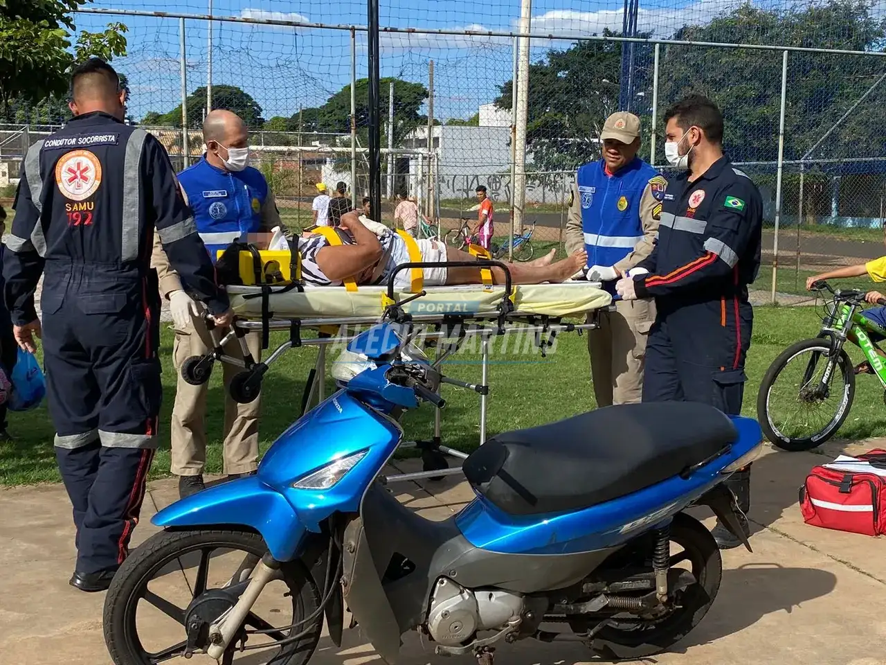 Colisão frontal entre motos deixa duas pessoas feridas em Paiçandu