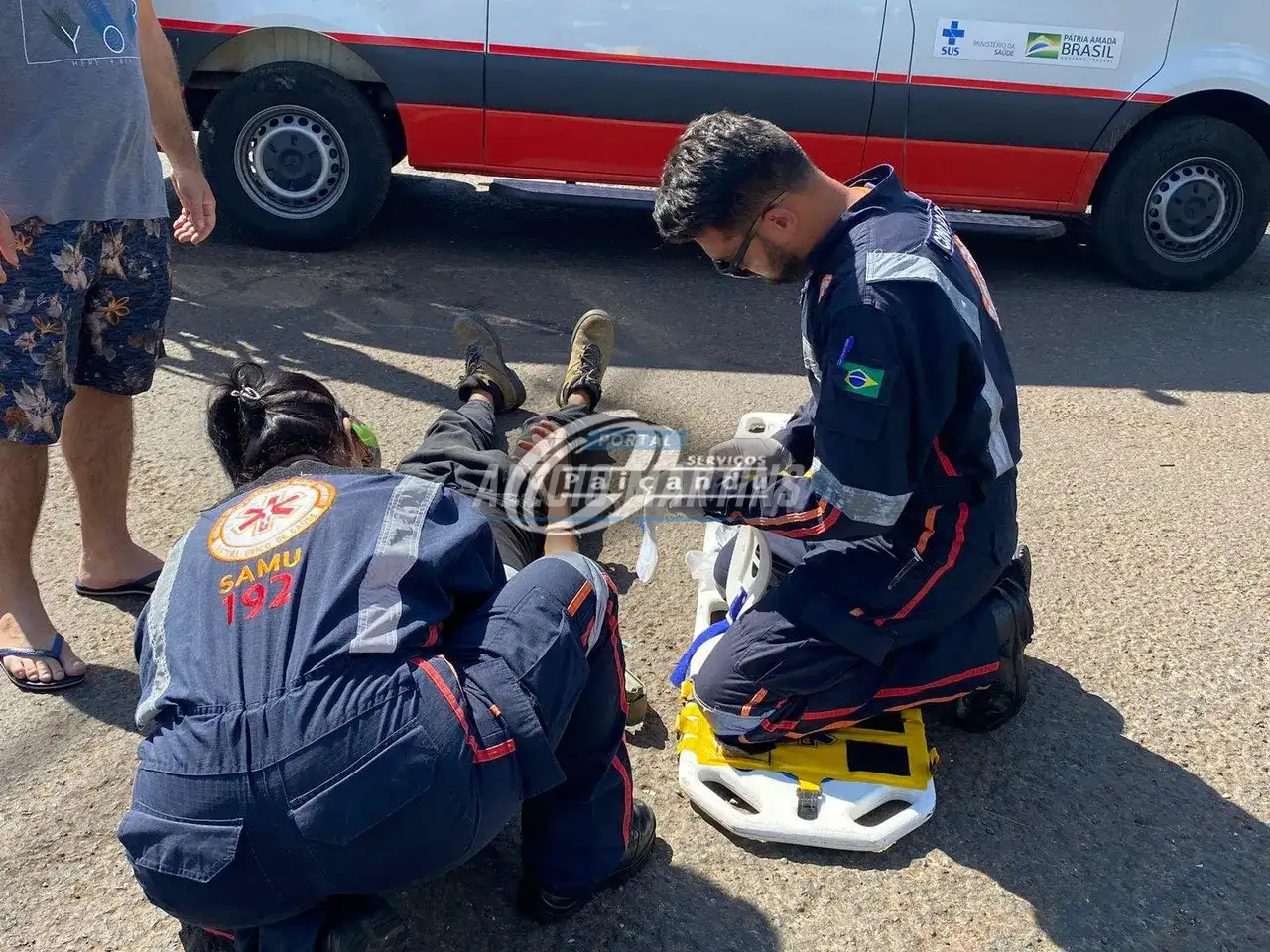 Motorista avança preferencial e causa acidente em cruzamento
