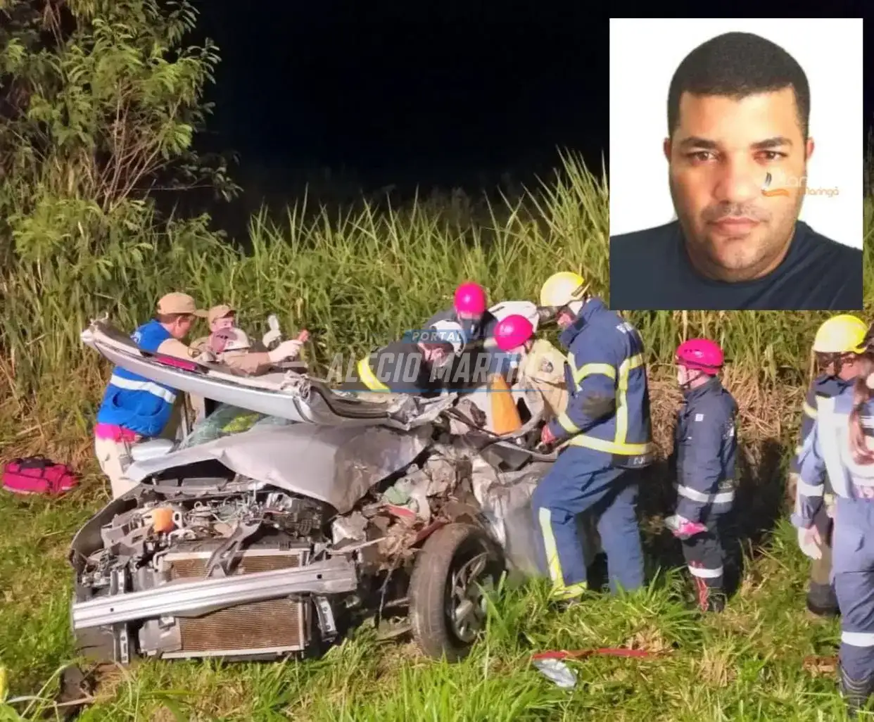 Motorista morre após colisão frontal na PR-323 próximo à Ponte do Rio Ivaí