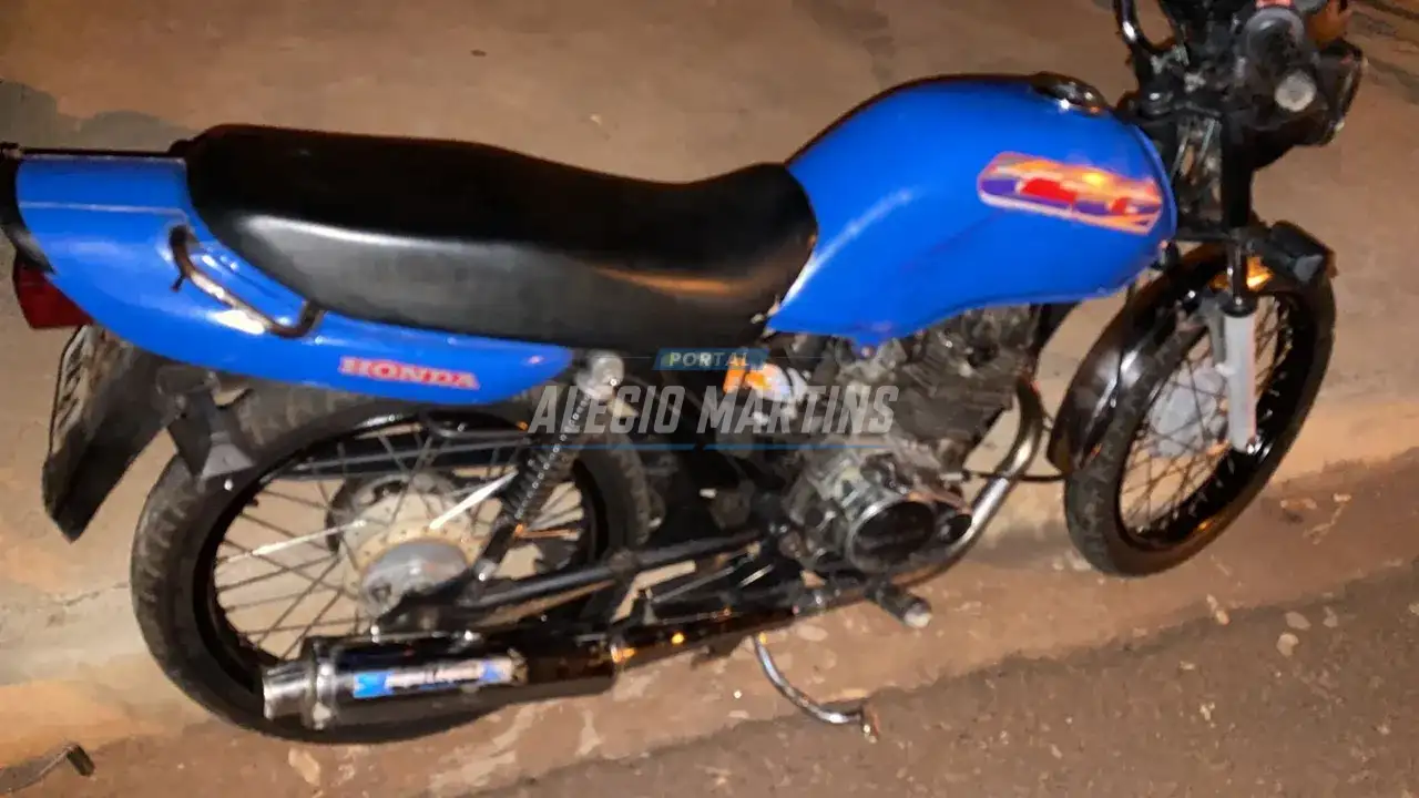 Motociclista com moto furtada se envolve em acidente em Paiçandu.