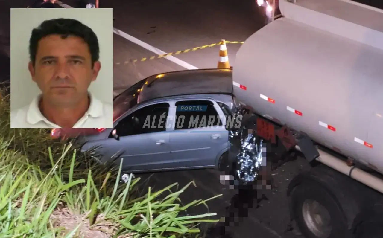 Caminhoneiro morre após ter corpo prensado entre carro e carreta no Contorno Norte