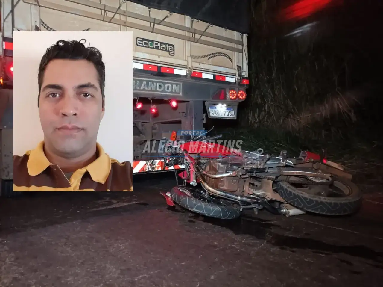 Motociclista morre após colisão traseira no Contorno Sul