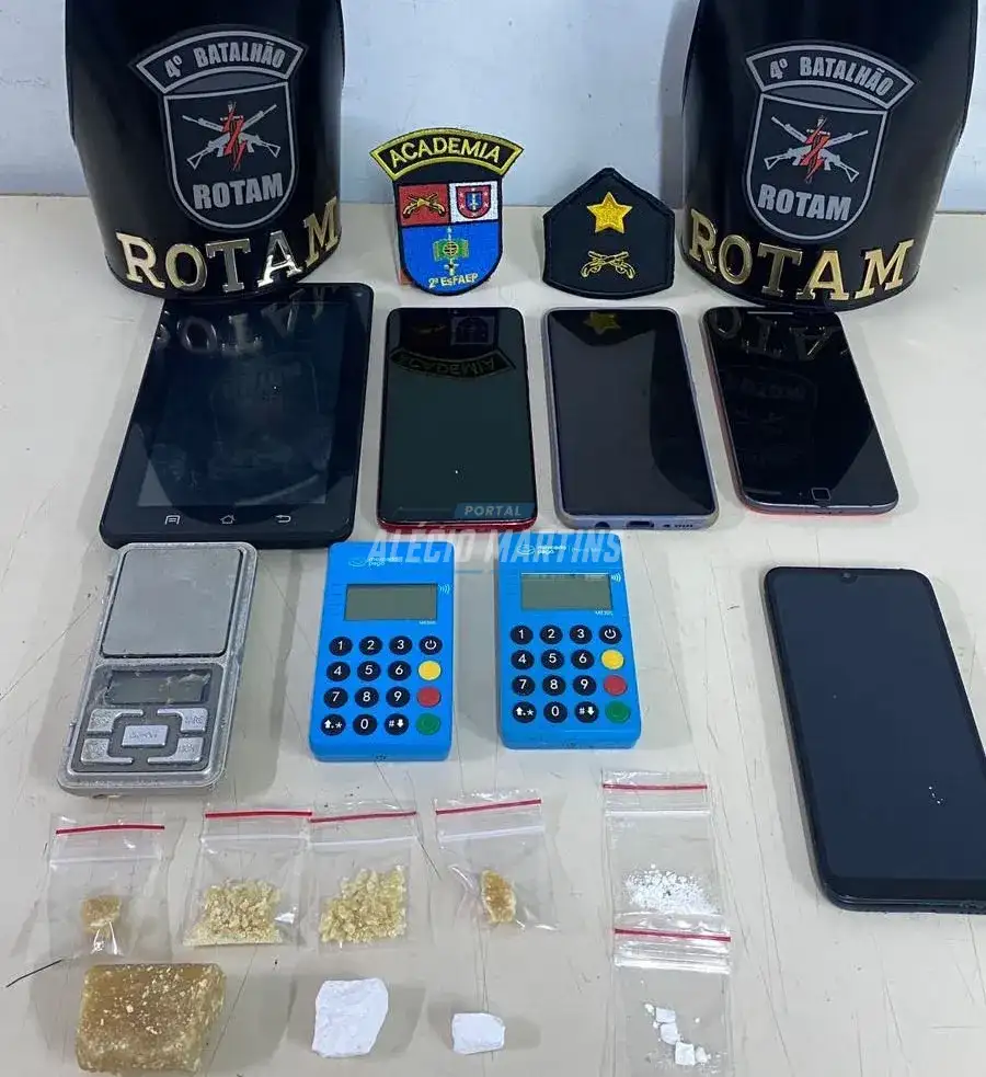 ROTAM apreende drogas e prende homem por tráfico de drogas em Doutor Camargo