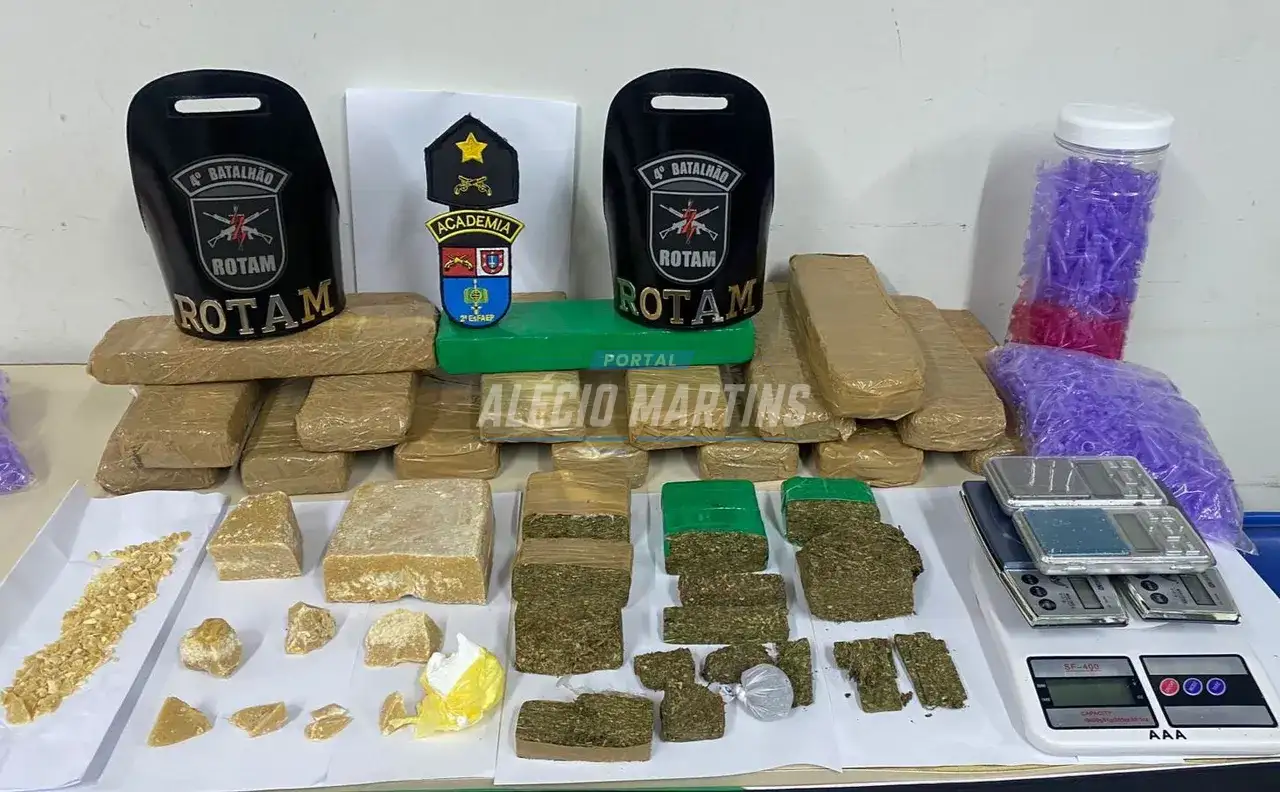 Perseguição policial resulta em apreensão de mais de 10kgs de drogas em Paiçandu