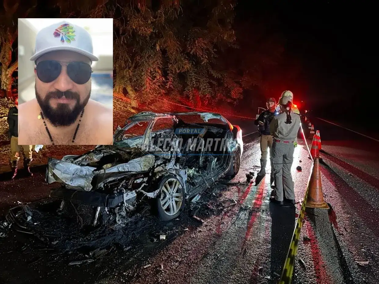 Identificado motorista que morreu carbonizado ontem na PR-317