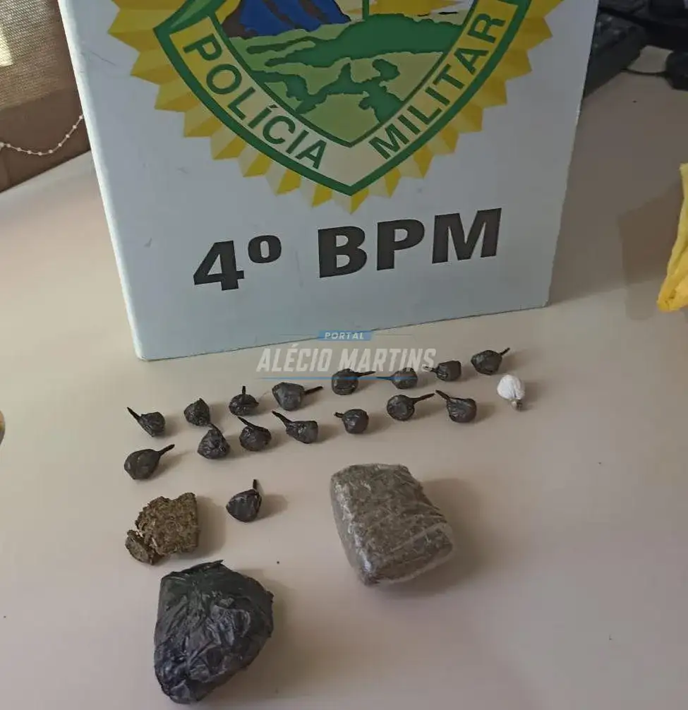 Em abordagem, Polícia Militar apreende drogas e realiza a prisão por tráfico em Paiçandu