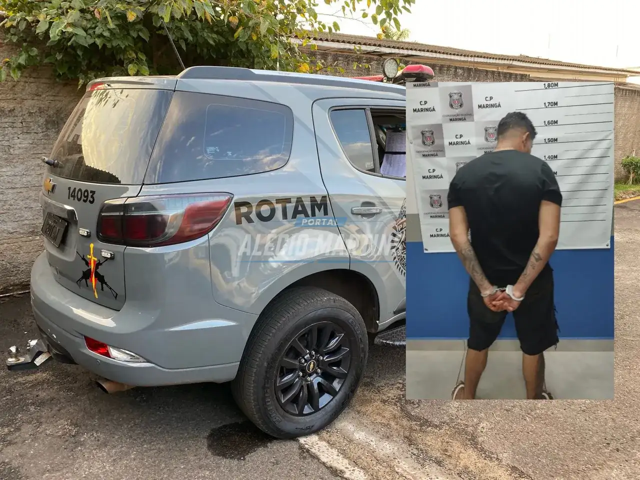 Em abordagem ROTAM realiza prisão de indivíduo com mandado de prisão por tráfico em Paiçandu