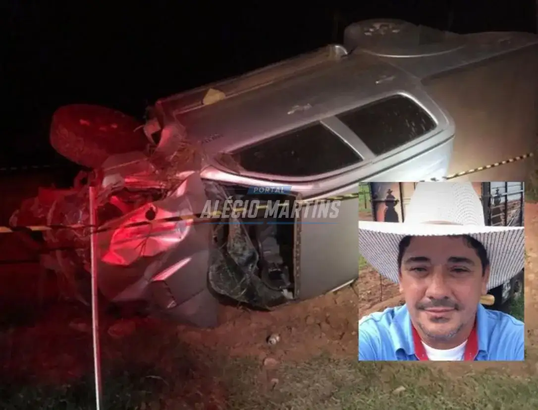 Motorista morre após caminhonete capotar e cair em barranco na PR-323