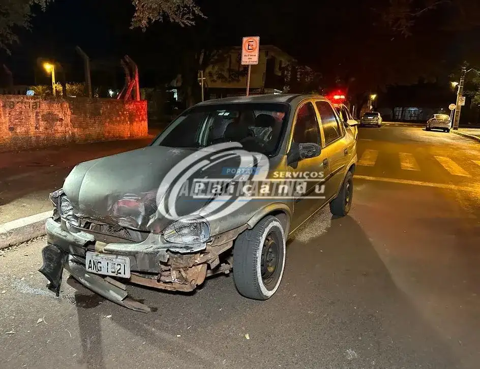Motorista apresentando sinais de embriaguez é detido após provocar dois acidentes seguidos em Maringá