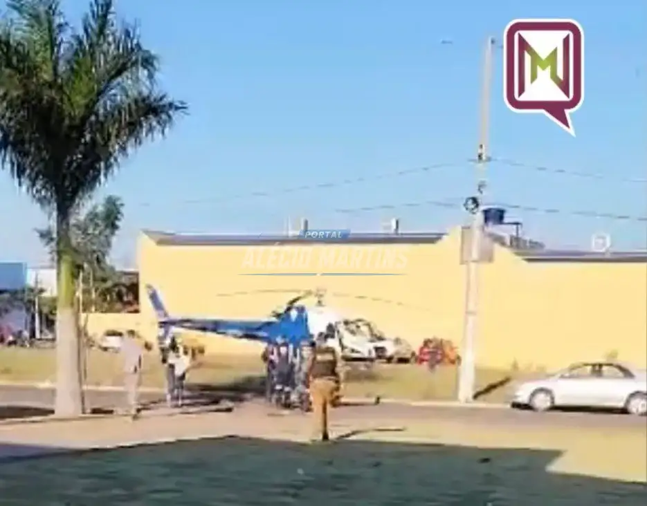 Grave - Bebê de 10 meses precisou ser entubado após cair da cama. Ele foi resgatado de helicóptero em Marialva