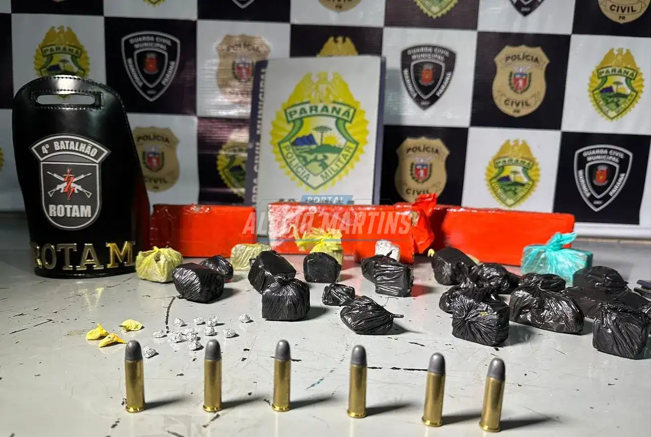 Traficante de Maringá veio entregar drogas em Paiçandu e acabou preso pela ROTAM